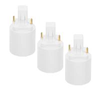 MERRYHAPY Adattatore E14 E27 per Lampada, Conversione Base Lampadina in Pbt, Facile Installazione, Compatibile per Illuminazione Ufficio e Aggiornamenti Commerciali, Confezione da 3 Pezzi