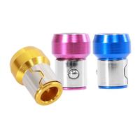 MERRYHAPY Anello Magnetico Forte potere Magnetico 6,35mm 3 Pezzi per Cacciavite in Metallo Resistente per Punte da Avvitatore
