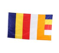 MERRYHAPY Buddista in Poliestere per Decorazione Esterna Bandiere Tibetane di Preghiera per Tempio e Cortile Resistente e Facile da Appendere