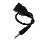 MERRYHAPY Cavo Adattatore Audio Usb Femmina a Jack 3,5 Mm Per Auto, Convertitore Compatto Per Autoradio Mp3, Estensione Musicale Per Dispositivi Elettronici Auto