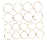 MERRYHAPY Ciondoli Geometrici per Orecchini e Braccialetti Fai da Te, 40 Pezzi K Oro 20-25mm, Accessori per Creazione Gioielli Artigianali, Decorazioni Pendenti per Regali e Ricordi