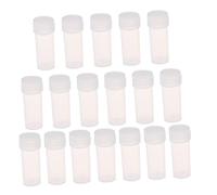 MERRYHAPY Contenitore Per Pillole Per Compresse Detergente Per Bottiglie 50 Pezzi Piccole Bottiglie Per Medicinali Fiale Di Plastica Con Coperchi