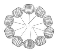 MERRYHAPY Contenitori per fertilizzanti in acciaio 304 per bonsai e orchidee, cestini da giardino per nutrizione piante grasse, set da 50 pezzi per fertilizzazione mirata e uso esterno