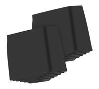 MERRYHAPY Copri Piedini per Scale Pieghevoli 2 Pezzi 40 x 20 mm in Gomma, Antiscivolo e Stabile, Uso Interno Domestico, Nero