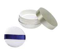 MERRYHAPY Custodia Per Cipria Sciolta Leggera E Compatto Design A Coperchio Ribaltabile Rete Elastica Interna Per Trucco in Polvere Fai Da Te