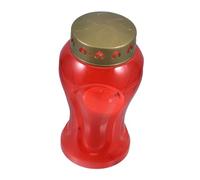 MERRYHAPY Decorazione Elettronica Torcia Ricaricabile Rossa Piccola per Esterni Ispirata Rituali Religiosi Resistente alle Intemperie Luce Diffusa per Giardino e Patio