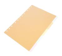 MERRYHAPY Divisori Linguette Colorate in Plastica Traslucida per Quaderni 5 Fogli per Separare Documenti e Organizzare Planner e Ricerche