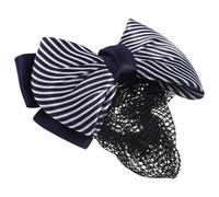 MERRYHAPY Elegante Fermaglio per Capelli con Retine e Fiocchetto Clip per Chignon Donna Professionale per Voli Banche Ospedali e Hotel Accessorio Resistente e Versatile Design Classico e