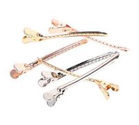MERRYHAPY Eleganti Fermagli Per in Metallo Set Da 6 Pezzi Neri Per Spessi Non Metallici Perfetti Per Fissare Acconciature E Creare Fiocchi.