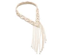 MERRYHAPY Fascia in Macramè Per Viaggio Accessorio Bohémien Handmade Per Fascia Intrecciata Semplice e Retrò Copricapo Resistente Al Colore e Durevole