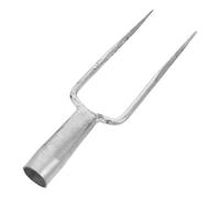 MERRYHAPY Forcone da Giardinaggio in Acciaio a 2 Denti Resistente per Aerazione Terreno Utensile Manuale per Orto e Aiuole Testa Forca Compatibile Manici Standard per Lavori Esterni