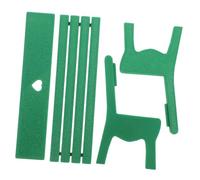 MERRYHAPY Mini Panca da Parco Decorativa in Miniatura per Casa delle Bambole, Fai da Te per Micro Paesaggi, Figura da Banco Resistente e Dettagliata in Colore Verde