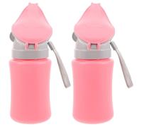 MERRYHAPY Orinatoio Portatile per Bambina, Design Compatto a Forma di Elefante, Bottiglia in Pp con Apertura Morbida, per Viaggi e Campeggio, Set da 2 Pezzi
