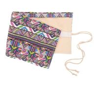 MERRYHAPY Pencil Wrap Case Studenti 48 Slot Roll Up in Cotone | Back To School Party, Rope Incluso, Stile Ethnic Random, Organizer Matite per Oggetti per Scuola Media