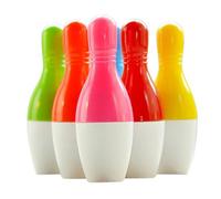 MERRYHAPY Penna Sfera Retrattile per Studenti Set da 20 Pezzi in Plastica Resistente Design Creativo a Forma di Perno da Bowling per Scrittura Scorrevole e Divertente Colore Colore Casuale