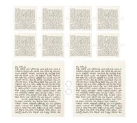 MERRYHAPY Pergamena Mezuzah Ebraica Kosher Installazione Facile 15 Pezzi Carta e Ferro Argento Design Elegante per Benedizione della Porta per Casa e Regali di Matrimonio