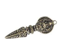 MERRYHAPY Portachiavi Antico con Pendente Vajra Dorje Simbolo Spirituale per Meditazione e Decorazione Vintage Accessorio per Yoga e Preghiera