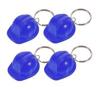 MERRYHAPY Portachiavi Casco Decorativo in Metallo Anello, Accessori Carini Per Chiavi Auto e Borse, Set Da 4 Pezzi Compatti Per Uomini e Ragazze, Per Regalo e Uso Quotidiano