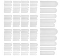 MERRYHAPY Protezioni per Cerniere in Silicone 50 Pezzi Antigraffio per Indumenti e Macchine da Lavaggio Resistenza ad Alte Temperature Copricerniere Bianco per Bucato