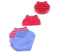MERRYHAPY Pulitore Make Up Portapennelli Pulisci Pennelli Da Trucco in Silicone Porta Strumenti Di Bellezza Pratico E Facile Da Usare
