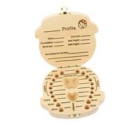 MERRYHAPY Scatola Porta-dentini Conservazione Dei Denti Da Latte Contenitore Rigido E Pratico Raccolta Dei Primi Dentini Adatto Termine