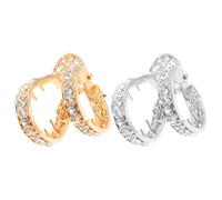 MERRYHAPY Set 2 Clip ad Artiglio a V per Chioma con Strass Scintillanti, Fermagli Medi Antiscivolo per Code di Cavallo Alte e Chignon, Accessori per Chioma Donna per Colore Colore Casuale