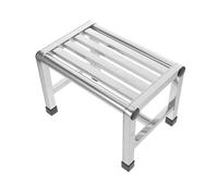 MERRYHAPY sgabello per bagno piccolo sgabello da bagno Panca per doccia resistente all'acqua panca doccia piccola impermeabile Silver