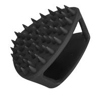 MERRYHAPY Spazzola Barba Uomo in Silicone Flessibile per Pulizia Profonda e Esfoliazione Delicata del Capelluto Massaggiatore Scalp Antibatterico Leggera e Facile da Usare Nero Elegante