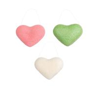 MERRYHAPY Spugnette Detergenti Per Viso A Forma Di Cuore Rimuovono Trucco E Cellule Morte Puliscono Pori E Olio in Eccesso Risciacquando Lo Sporco