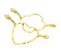 MERRYHAPY Stampi Usare Ceralacca in Metallo 2 a in per Sigilli e Pezzi Design Foglia Cuore, Facili da Multifunzionali per Scrapbooking e Buste