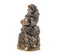 MERRYHAPY Statuetta Rospo Portafortuna in Ottone, Design Simbolico Tradizionale