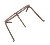 MERRYHAPY Supporto Pentola da Campeggio in Ferro Resistente alle Alte Temperature, Griglia Multifunzione Compatta per Uso Esterno, Porta Wok Robusto per Picnic, Escursioni e attività Outdoor