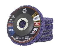 Merryland Dischi CSD 115 Vernice Ruggine per Smerigliatrice Angolare, 115mm Viola Disco per Decapaggio 5 Pezzi, Acciaio INOX Disco per Rimozione Disco per Pulizia, Bravo-Line SB207114-05