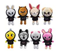 MerryToonLand Skz Plushies Set 20 cm Nuovi Bambini Stray Cute Peluche Animali Giocattoli Idee per Ragazzi e Ragazze (8 colori)