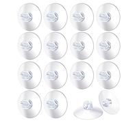 MERRYXMAS 20 ventose per catene luminose, ganci a ventosa, supporto a ventosa per finestre e disco, ganci e clip per il supporto