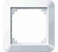 Merten 1-m della cornice, 1 moduli, colore: bianco lucido, 389119 bianco bianco polare 5x 1-M-Rahmen