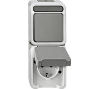 EL ME 34948029 - Aquastar, presa/interruttore di commutazione, 1 polo, grigio chi