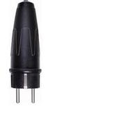 MERTEN 123551 - Black - SCHUKO - Rubber - 250 V - 16 A - 1 pc(s)