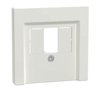 Merten, 296019, Piastra centrale per TAE/Audio/USB, Sistema M, bianco polare lucido