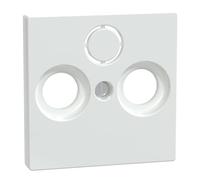 Merten, 296725, Piastra centrale per prese antenne, Sistema M, bianco lucido