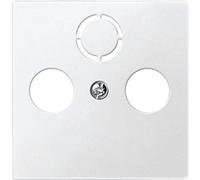 Merten, 297519, Piastra centrale per prese antenne, Sistema M bianco polare,
