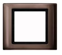 EL ME 400115 - Aquadesign, placca di copertura, singola, colore marrone scuro