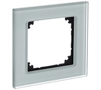 Merten 489160, Placca in vetro per combinazione orizzontale e verticale M-PLAN, argento