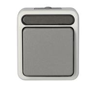 Merten Aquastar MEG3116 8029 - Interruttore a 1 polo, colore: grigio chiaro