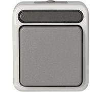 Schneider Electric Interruttore 1 polo MERTEN MEG3116-8029 Grigio chiaro 250 V 83×73×56 mm