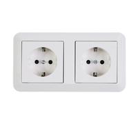 Merten Atelier M Doppelsteckdose SCHUKO 2 Posti Unterputz MEG2328-1019 Weiß