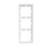 Merten D-Life - Cornice a 3 Elementi, 90 x 234 mm, Colore: Bianco