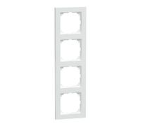 Merten M Pure MEG4040-3625 - Telaio 4 prese e interruttori, colore: Bianco attivo