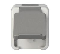 Schneider Electric Presa di corrente Aquastar MEG2301-8029 1 presa F con coperchio grigio chiaro