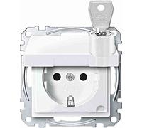 Merten MEG2315-0319, Presa Schuko con coperchio ribaltabile
